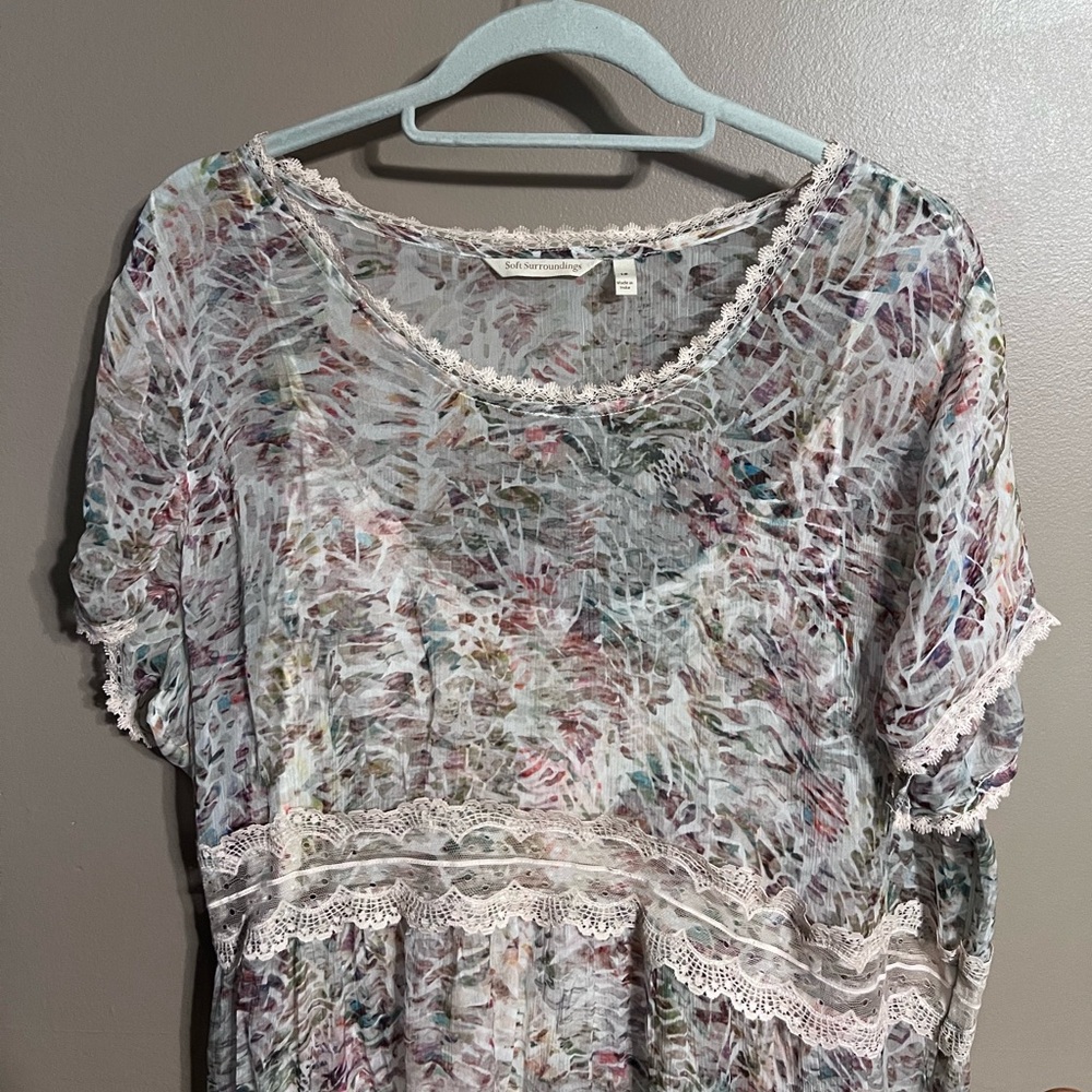 Soft Surroundings Watercolor Bohemian Maxi